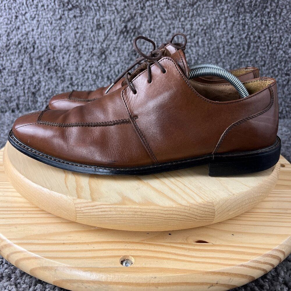 Florsheim Split Toe Derby Mens 11 Brown Leather Dress Shoes Lace Up Oxford